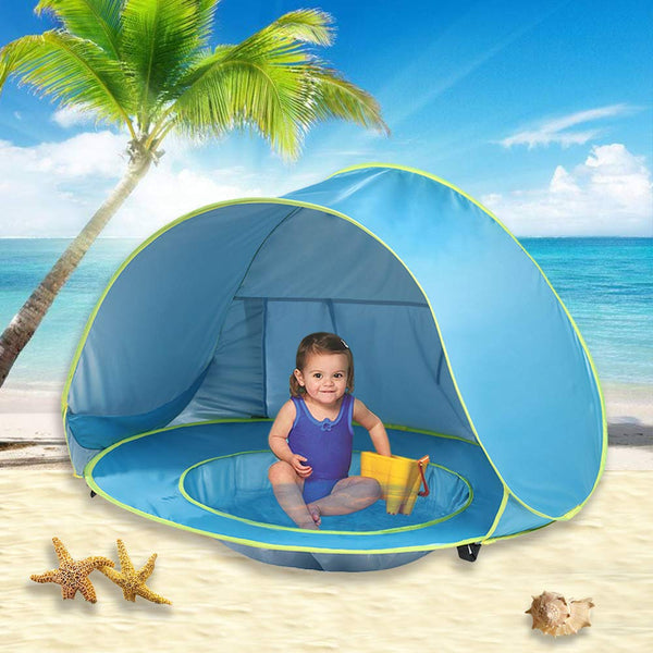 Tente de plage avec une protection solaire optimale pour votre bébé