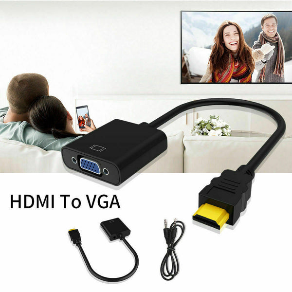Adaptateur HDMI vers VGA avec câble audio